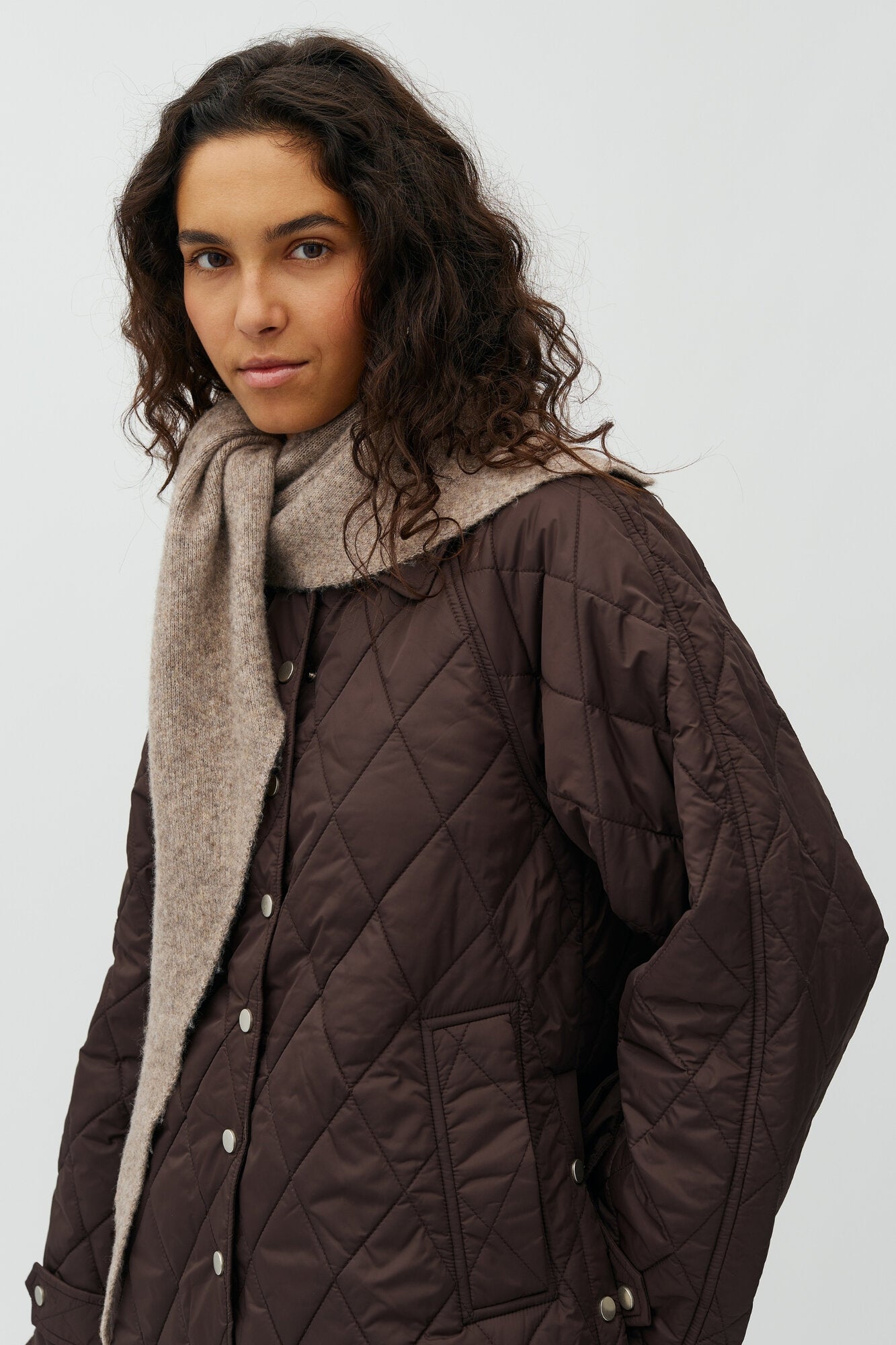 Elcina-M quilted jakke - Java